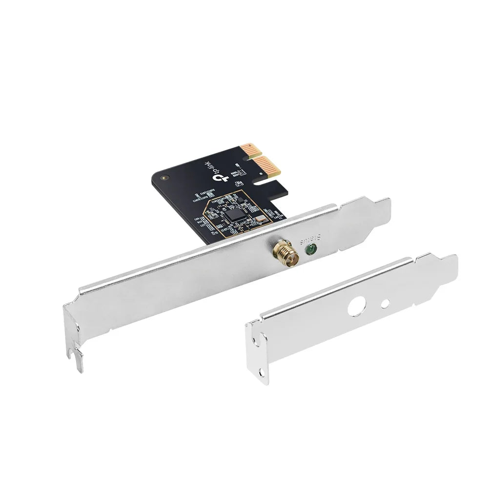 TP-LINK PCI Express | IEEE 802.11b|g|n 2.4 GHz | IEEE 802.11a|n|ac 5 GHz | AC600 | WEP | WPA|WPA2|WPA3 | WPA-PSK|WPA2-PSK|WPA3-SAE (ARCHER T2E)
