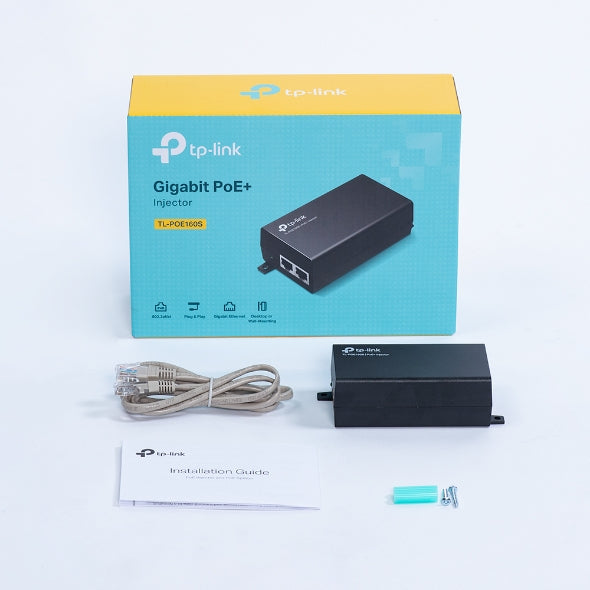 TP-LINK PoE+ Injector | Catx | 100m | 30w (TL-POE160S)