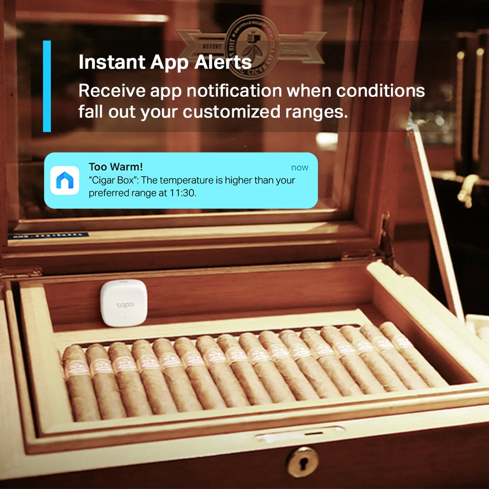 TP-LINK Tapo Smart Temperature & Humidity Monitor | 868 | 922 MHz | CR2450 | 46x46x12.3 mm (TAPO T310)