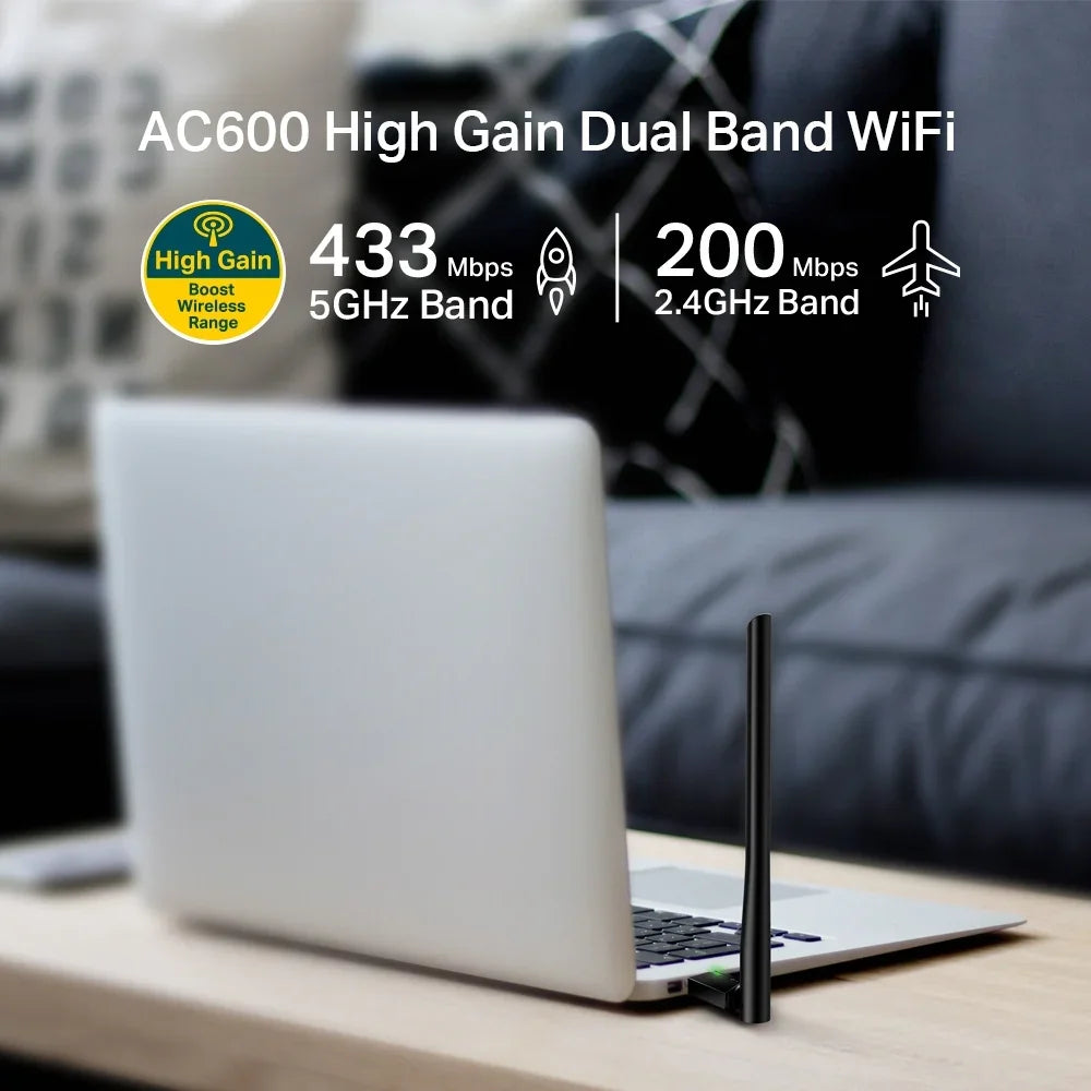 TP-LINK USB 2.0 | LED-Status | 5dBi | IEEE 802.11b|g|n 2.4 GHz | IEEE 802.11a|n|ac 5 GHz | WEP | WPA|WPA2 | WPA-PSK|WPA2-PSK | DBPSK | DQPSK | CCK | OFDM | 16-QAM | 64-QAM | 256-QAM | FCC | CE | RoHS (ARCHER T2U PLUS)