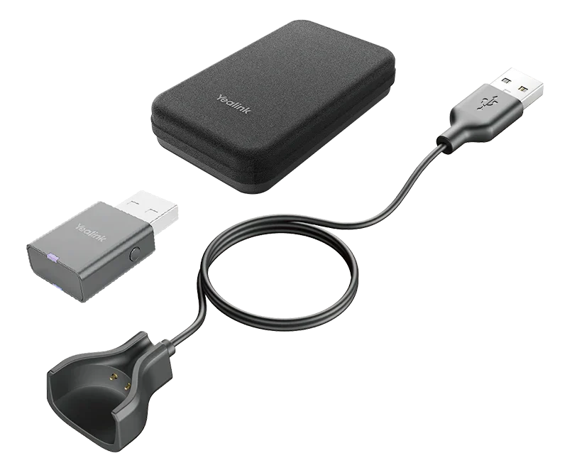 Yealink Portable Accessory Kit for WH63/67, Carry Case, Charging Cable, WDD60 DECT Dongle
