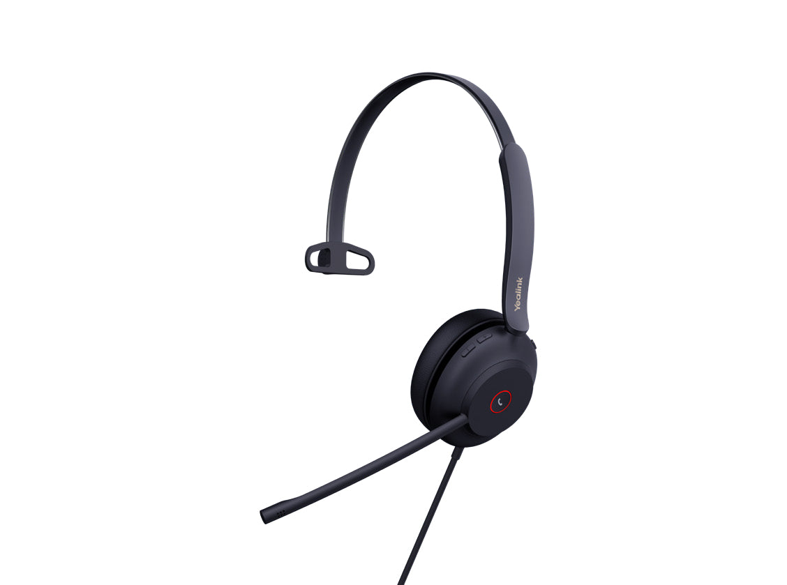 YEALINK UH37 UC mono wired headset | noise canceling mic | leather cushion | usb-a (UH37-MONO-UC)
