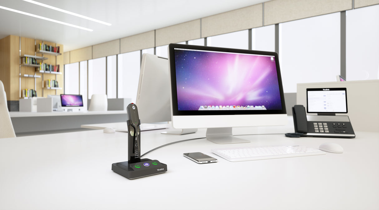 YEALINK (WH63-P-Teams) Microsoft Teams DECT Convertible Wireless Portable Headset (WH63-P-TEAMS)