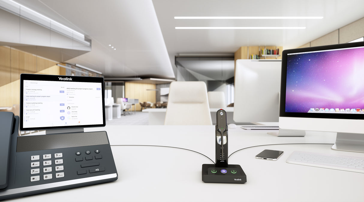 YEALINK (WH63-P-Teams) Microsoft Teams DECT Convertible Wireless Portable Headset (WH63-P-TEAMS)