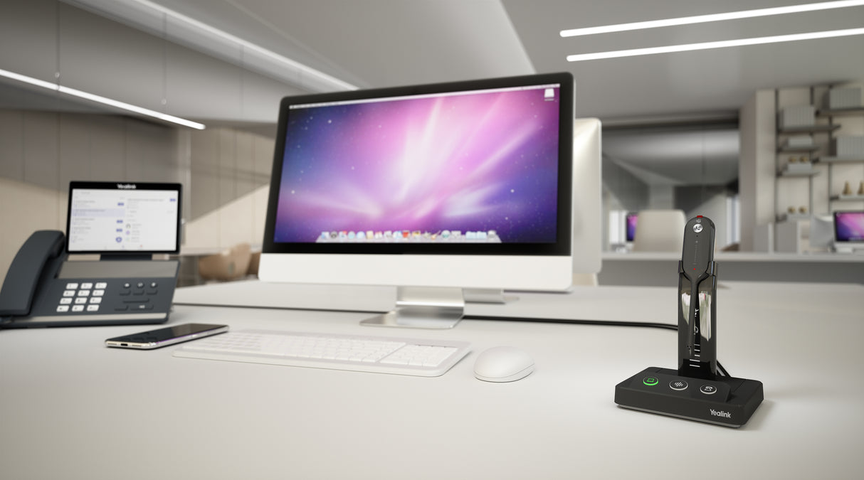 YEALINK (WH63-P-Teams) Microsoft Teams DECT Convertible Wireless Portable Headset (WH63-P-TEAMS)