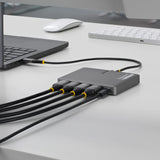 STARTECH QUAD-USB-HDMI-ADAPT – USB-C / 140W PD / 4x HDMI / USB-A – Docking Station