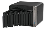 QNAP 8-C ARM Cortex 64-bit | 8 GB RAM | 4 GB Flash | ARM Mali-G610 MC4 | 6 x 3.5" SATA 6Gb|s | 120W | 171 x 235 x 226 mm (TS-AI642-8G)
