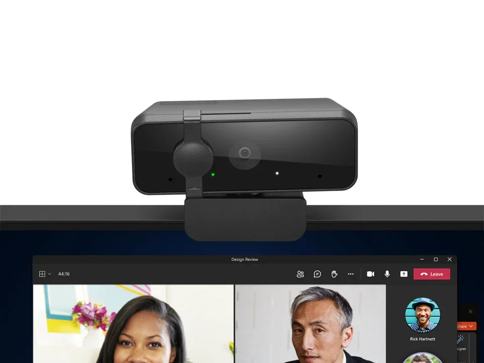 Lenovo Essential FHD Gen2 – Full HD (1080p) / 85° FOV / Dual Microphones – UC Webcam