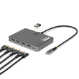 STARTECH QUAD-USB-HDMI-ADAPT – USB-C / 140W PD / 4x HDMI / USB-A – Docking Station