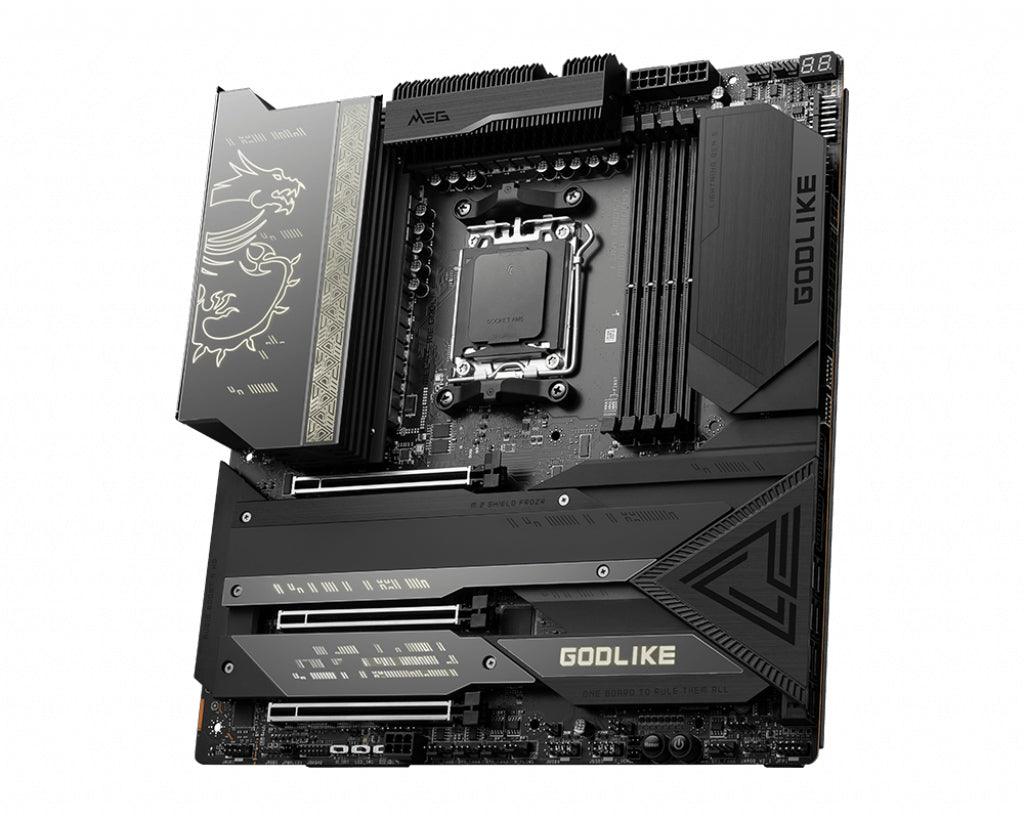 MSI AMD X670 | 4x DDR5 | 128GB |4x M.2 | Wi-Fi 6E | Bluetooth E-ATX | 288 x 304.8mm (MEG X670E GODLIKE)
