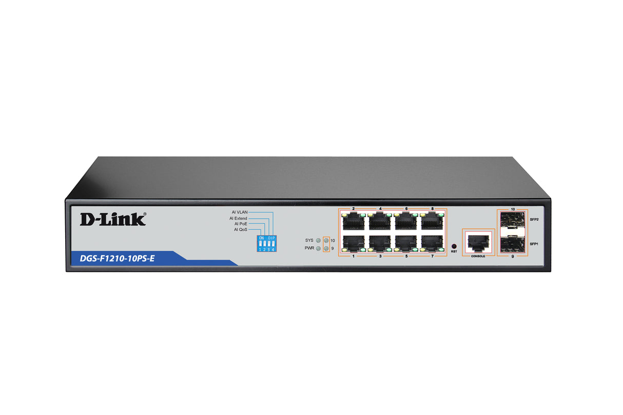 D-LINK DGS-F1210-10PS-E Network Switch