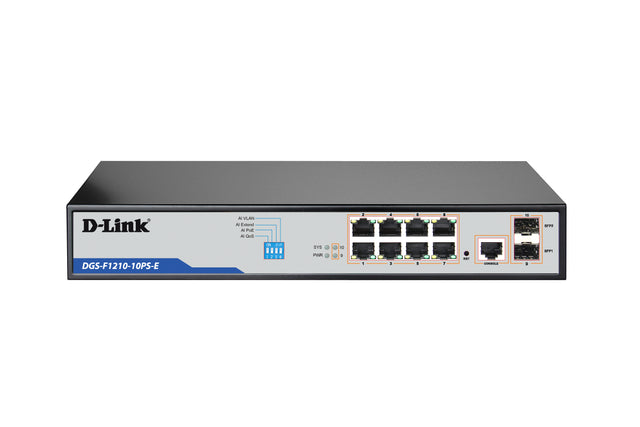 D-LINK DGS-F1210-10PS-E Network Switch