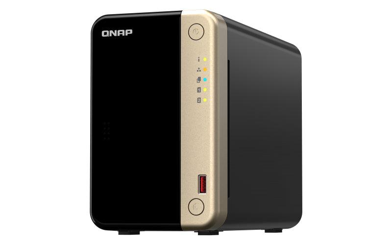 QNAP Intel Celeron N5095 2 GHz | Intel UHD Graphics | 8 GB | 4GB Flash | 2 x 3.5" SATA 6Gb|s | 2 x M.2 2280 PCIe Gen 3 x1 | 2 x RJ-45 | 1.55 kg (TS-264-8G)