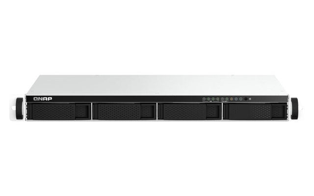 QNAP Intel Celeron N5095 | Intel UHD Graphics | 8 GB SODIMM DDR4 | 4GB Flash | 4 x 3.5" | RJ-45 | USB 2.0 | 1U | 6.6 kg (TS-464U-8G)