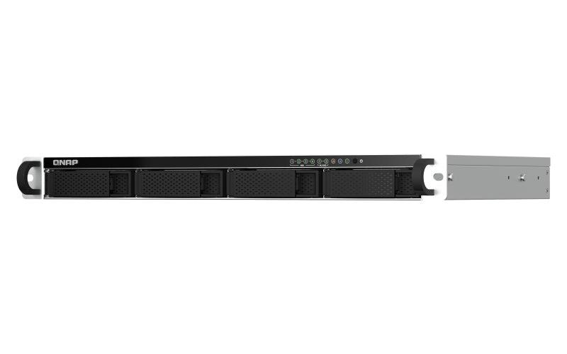 QNAP Intel Celeron N5095 | Intel UHD Graphics | 8 GB SODIMM DDR4 | 4GB Flash | 4 x 3.5" | RJ-45 | USB 2.0 | 1U | 6.6 kg (TS-464U-8G)
