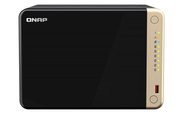 QNAP 6 x 3.5" | Intel Celeron N5105|N5095 | 8 GB SODIMM DDR4 | 4GB Flash | 120 W | 100-240V | 2.9 kg (TS-664-8G)