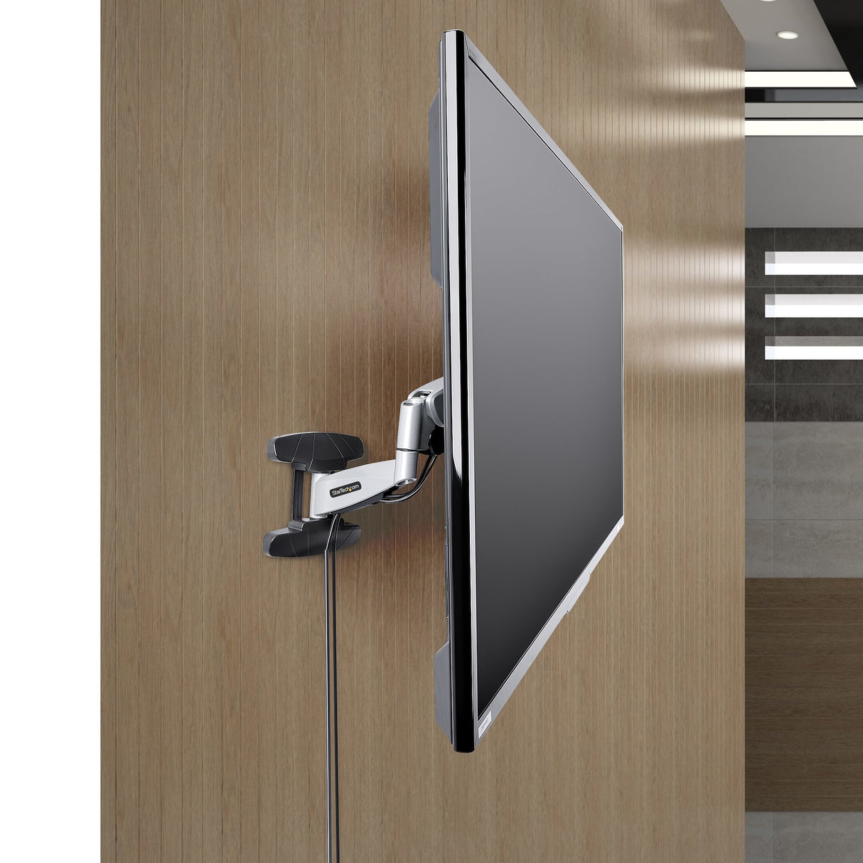 STARTECH VESA TV Wall Mount | Adjustable Full Motion Mount For 23"-55" Displays | Slim Wall Mount TV Bracket Supports 66lb (30kg) | Extendable|Tilting|Swivel Monitor Wall Mount (FHA-TV-WALL-MOUNT) (FHA-TV-WALL-MOUNT)