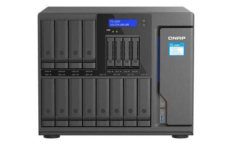 QNAP Intel Atom C5125 | 8 GB DDR4 | 5GB Flash | 12x 3.5" + 4x 2.5" SATA | 2x M.2 | 2x RJ-45 | 4x USB 3.2 Gen1 (TS-1655-8G)