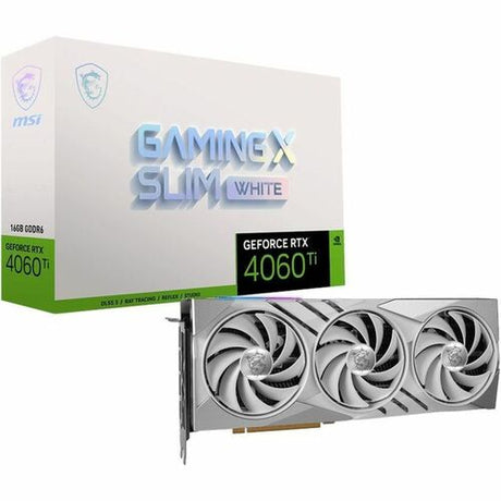 MSI GeForce RTX 4060 Ti GAMING X SLIM WHITE 16G GRAPHICS CARD 3YEARS WARRANTY