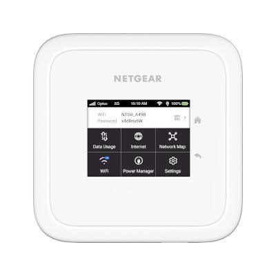 NETGEAR WiFi 6 AX3600 Mobile Router | 5G | 2.4" | 1x Gigabit Ethernet | USB Type-C | 2x TS-9 | 105 x 105 x 21.5 mm | 252 g (MR6110-111AUS)