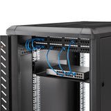 STARTECH 2U Server Rack Shelf - Universal Rack Mount Cantilever Shelf for 19" Network Equipment Rack & Cabinet - Heavy Duty Steel | Weight Capacity 44lb|20kg - 16" Deep Tray | Black (CABSHELF) (CABSHELF)