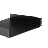 STARTECH 2U Server Rack Shelf - Universal Rack Mount Cantilever Shelf for 19" Network Equipment Rack & Cabinet - Heavy Duty Steel | Weight Capacity 44lb|20kg - 16" Deep Tray | Black (CABSHELF) (CABSHELF)