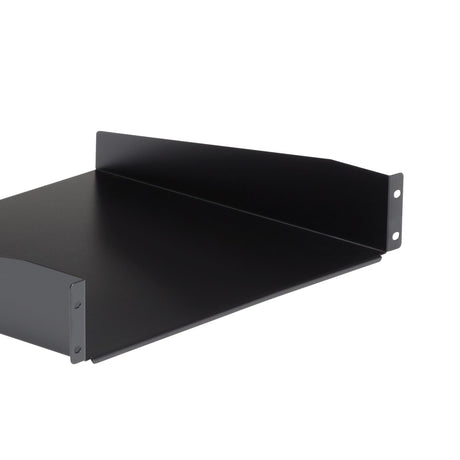 STARTECH 2U Server Rack Shelf - Universal Rack Mount Cantilever Shelf for 19" Network Equipment Rack & Cabinet - Heavy Duty Steel | Weight Capacity 44lb|20kg - 16" Deep Tray | Black (CABSHELF) (CABSHELF)