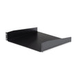 STARTECH 2U Server Rack Shelf - Universal Rack Mount Cantilever Shelf for 19" Network Equipment Rack & Cabinet - Heavy Duty Steel | Weight Capacity 44lb|20kg - 16" Deep Tray | Black (CABSHELF) (CABSHELF)