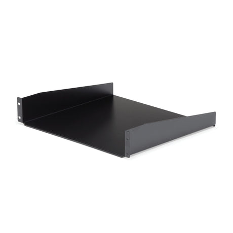 STARTECH 2U Server Rack Shelf - Universal Rack Mount Cantilever Shelf for 19" Network Equipment Rack & Cabinet - Heavy Duty Steel | Weight Capacity 44lb|20kg - 16" Deep Tray | Black (CABSHELF) (CABSHELF)