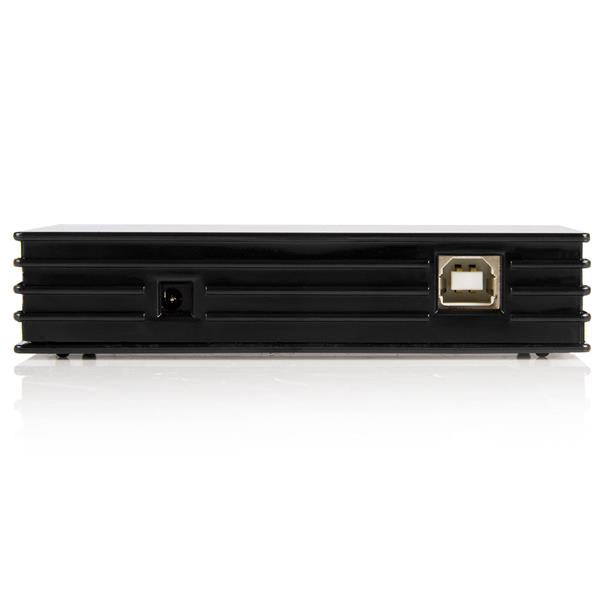 STARTECH 4 Port Compact Black USB 2.0 Hub - 4-Port USB Hub - Portable USB 2.0 Hub - Includes Optional Power Adapter (ST4202USB)