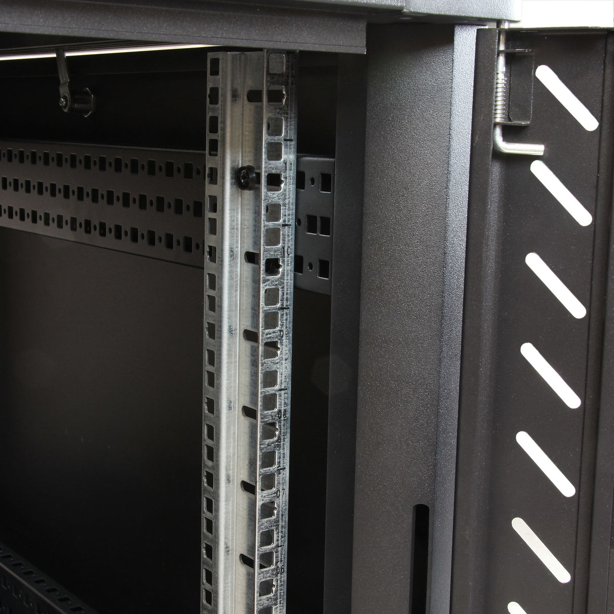 STARTECH 4-Post 12U Server Rack Cabinet | 19" Data Rack Cabinet for IT | Network Equipment | with Adjustable Mounting Rails (RK1236BKF)