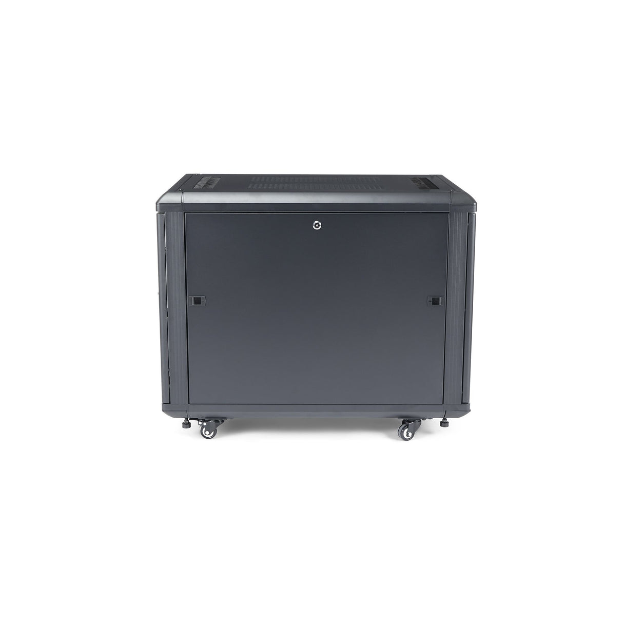 STARTECH 4-Post 12U Server Rack Cabinet | 19" Data Rack Cabinet for IT | Network Equipment | with Adjustable Mounting Rails (RK1236BKF)