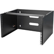 STARTECH 6U Wall Mount Network Rack - 14 Inch Deep (Low Profile) - 19" Patch Panel Bracket for Shallow Server and IT Equipment | Network Switches - 44lbs|20kg Weight Capacity | Black (WALLMOUNT6) (WALLMOUNT6)