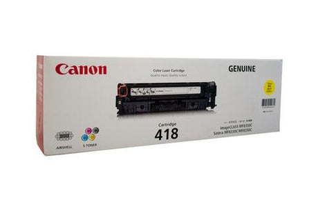 CANON 418 Yellow toner cartridge for imageCLASS MF8350Cdn (CART418Y)