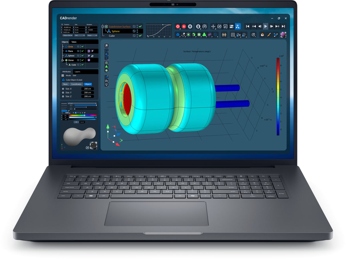 DELL MB18250 Laptop – Intel Core Ultra 9 285HX / 32GB DDR5 / 512GB SSD / NVIDIA RTX PRO 3000 Blackwell – Sustainable Business Laptop