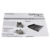 STARTECH 2U Server Rack Shelf - Universal Vented Rack Mount Cantilever Tray for 19" Network Equipment Rack & Cabinet - Heavy Duty Steel - Weight Capacity 50lb|23kg - 16" Deep Shelf (CABSHELFV) (CABSHELFV)
