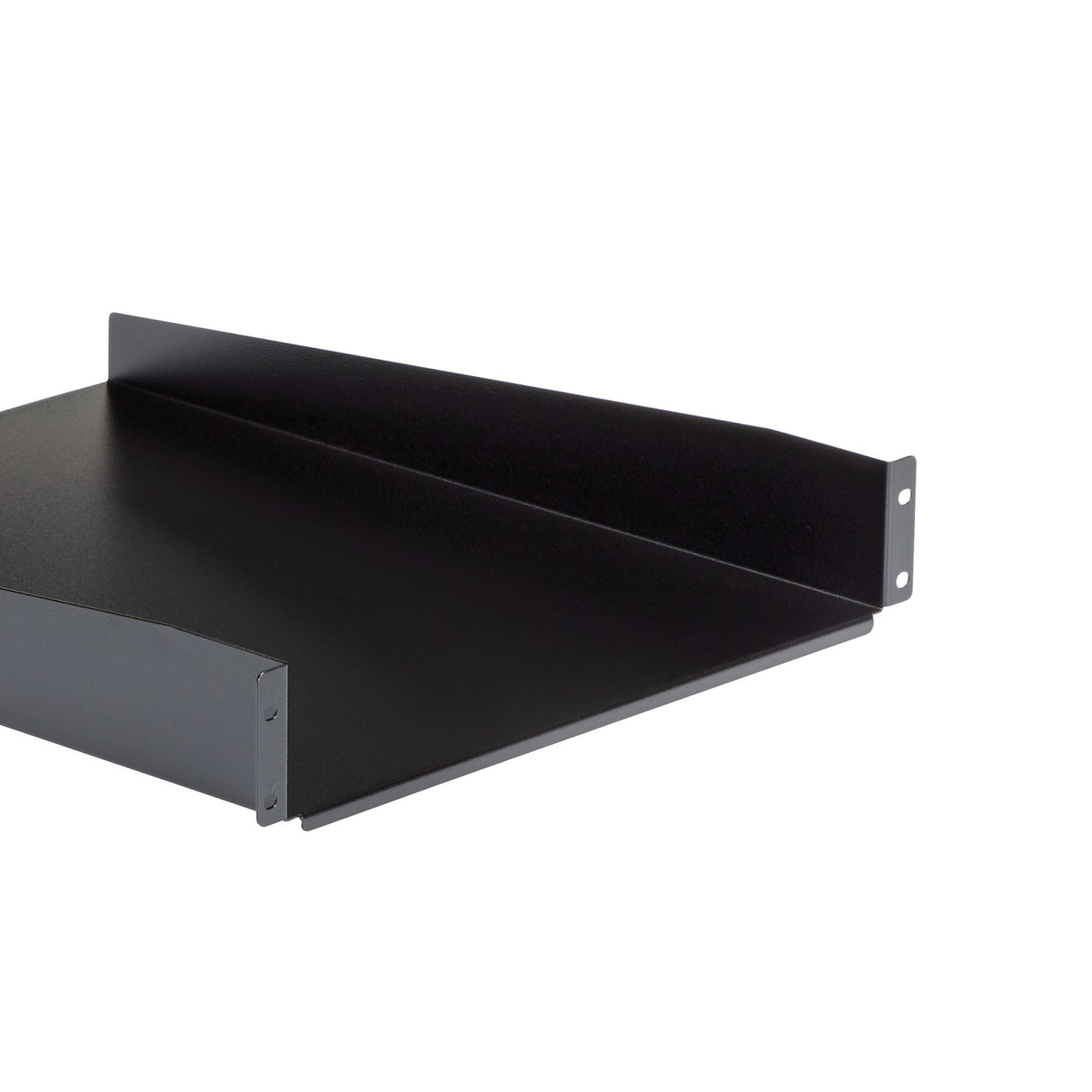 STARTECH 2U Server Rack Shelf - Universal Rack Mount Cantilever Shelf for 19" Network Equipment Rack & Cabinet - Heavy Duty Steel | Weight Capacity 50lb|23kg - 22" Deep Tray | Black (CABSHELF22) (CABSHELF22)