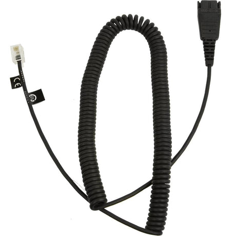 JABRA Cord - QD to Modular RJ extension coiled cord for IP | NEC DS | Onyx series (8800-01-06)