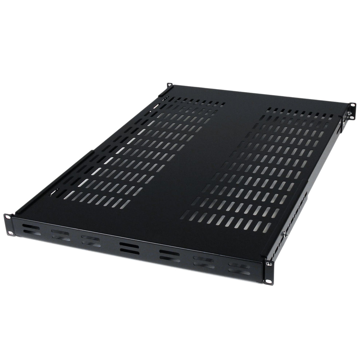 STARTECH 1U Adjustable Vented Server Rack Mount Shelf - 175lbs - 19.5 to 38in Adjustable Mounting Depth Universal Tray for 19" AV| Network Equipment Rack - 27.5in Deep (ADJSHELF) (ADJSHELF)