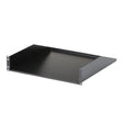 STARTECH 2U Server Rack Shelf - Universal Rack Mount Cantilever Shelf for 19" Network Equipment Rack & Cabinet - Heavy Duty Steel | Weight Capacity 125lb|56kg - 18" Deep Tray | Black (CABSHELFHD) (CABSHELFHD)