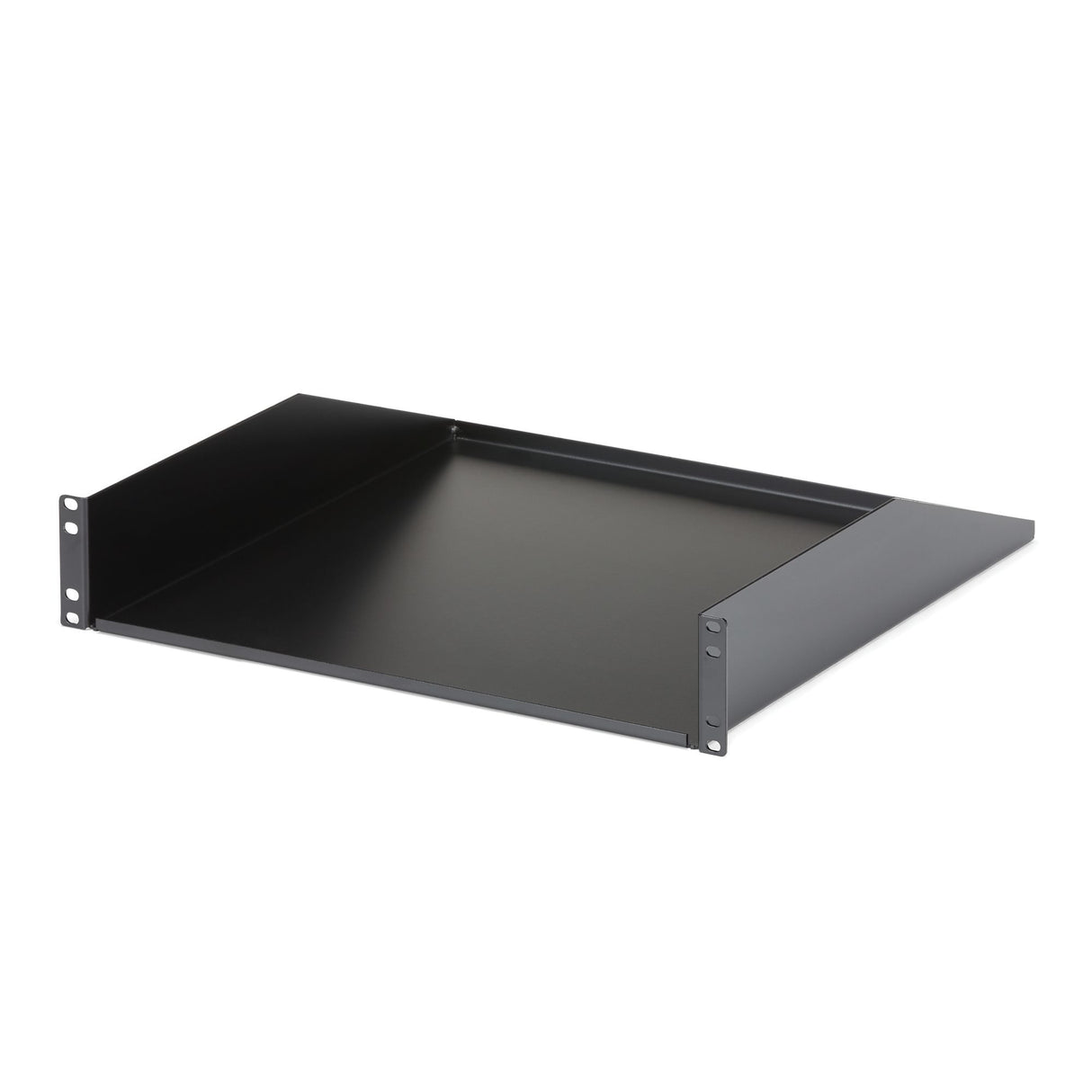 STARTECH 2U Server Rack Shelf - Universal Rack Mount Cantilever Shelf for 19" Network Equipment Rack & Cabinet - Heavy Duty Steel | Weight Capacity 125lb|56kg - 18" Deep Tray | Black (CABSHELFHD) (CABSHELFHD)