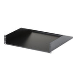 STARTECH 2U Server Rack Shelf - Universal Rack Mount Cantilever Shelf for 19" Network Equipment Rack & Cabinet - Heavy Duty Steel | Weight Capacity 125lb|56kg - 18" Deep Tray | Black (CABSHELFHD) (CABSHELFHD)