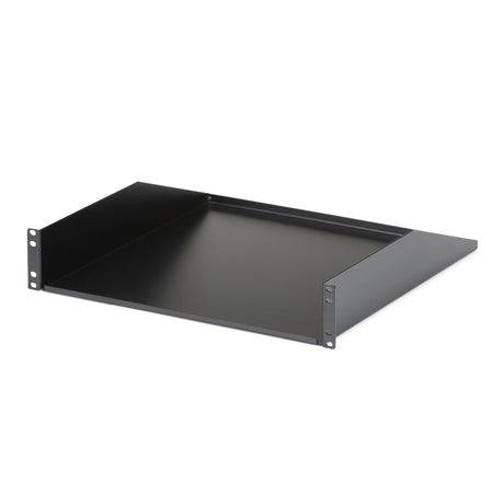 STARTECH 2U Server Rack Shelf - Universal Rack Mount Cantilever Shelf for 19" Network Equipment Rack & Cabinet - Heavy Duty Steel | Weight Capacity 125lb|56kg - 18" Deep Tray | Black (CABSHELFHD) (CABSHELFHD)