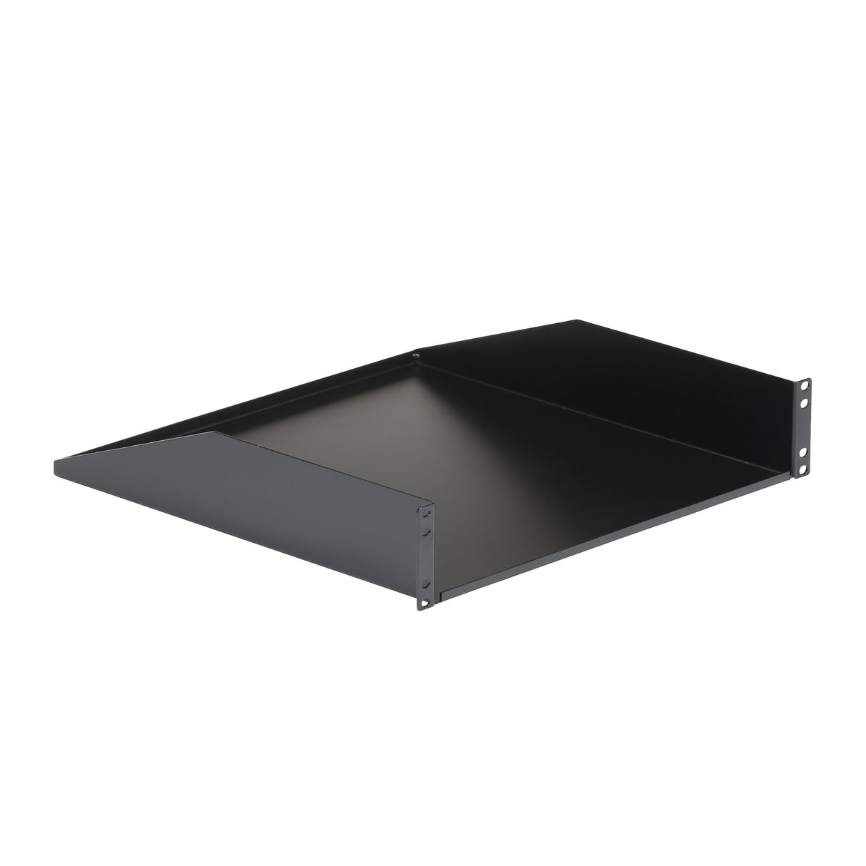 STARTECH 2U Server Rack Shelf - Universal Rack Mount Cantilever Shelf for 19" Network Equipment Rack & Cabinet - Heavy Duty Steel | Weight Capacity 125lb|56kg - 18" Deep Tray | Black (CABSHELFHD) (CABSHELFHD)