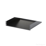 STARTECH 2U Server Rack Shelf - Universal Rack Mount Cantilever Shelf for 19" Network Equipment Rack & Cabinet - Heavy Duty Steel | Weight Capacity 125lb|56kg - 18" Deep Tray | Black (CABSHELFHD) (CABSHELFHD)