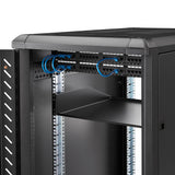 STARTECH 2U Server Rack Shelf - Universal Rack Mount Cantilever Shelf for 19" Network Equipment Rack & Cabinet - Heavy Duty Steel | Weight Capacity 125lb|56kg - 18" Deep Tray | Black (CABSHELFHD) (CABSHELFHD)