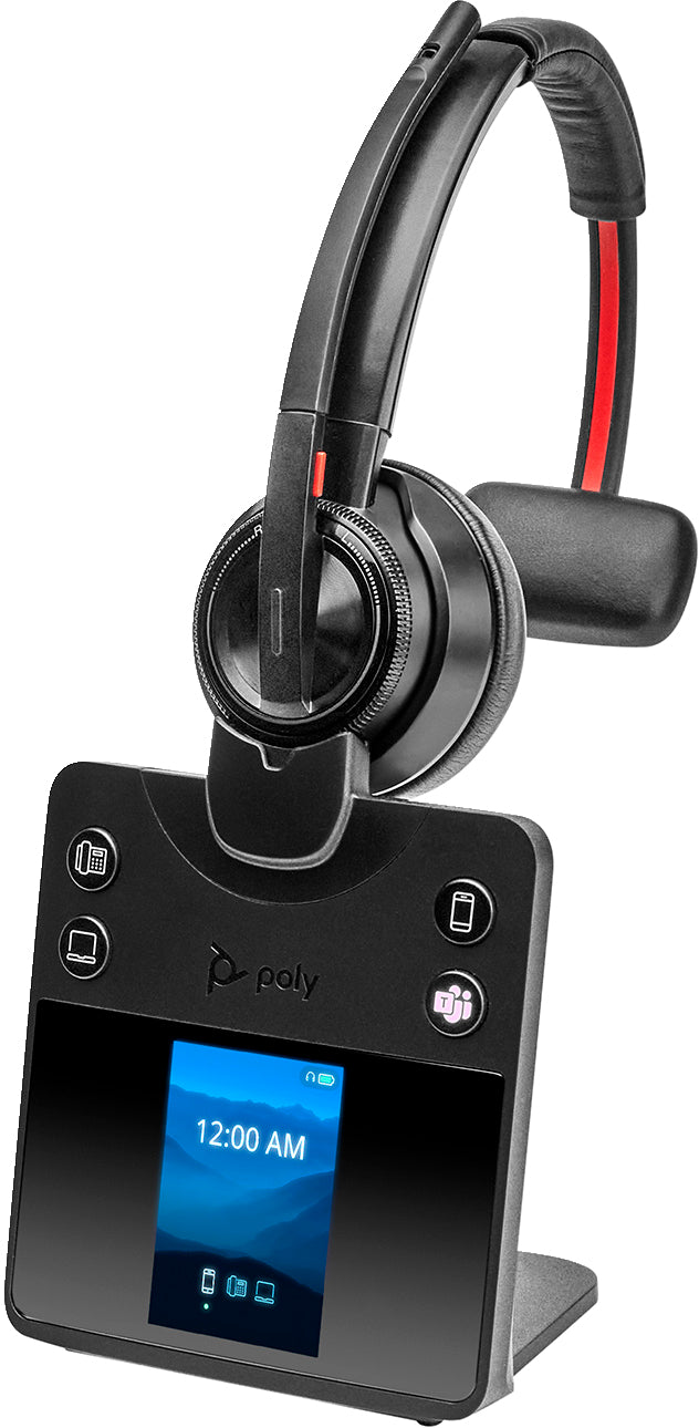 POLY Savi 8410 Office Monaural Microsoft Teams Certified DECT Headset