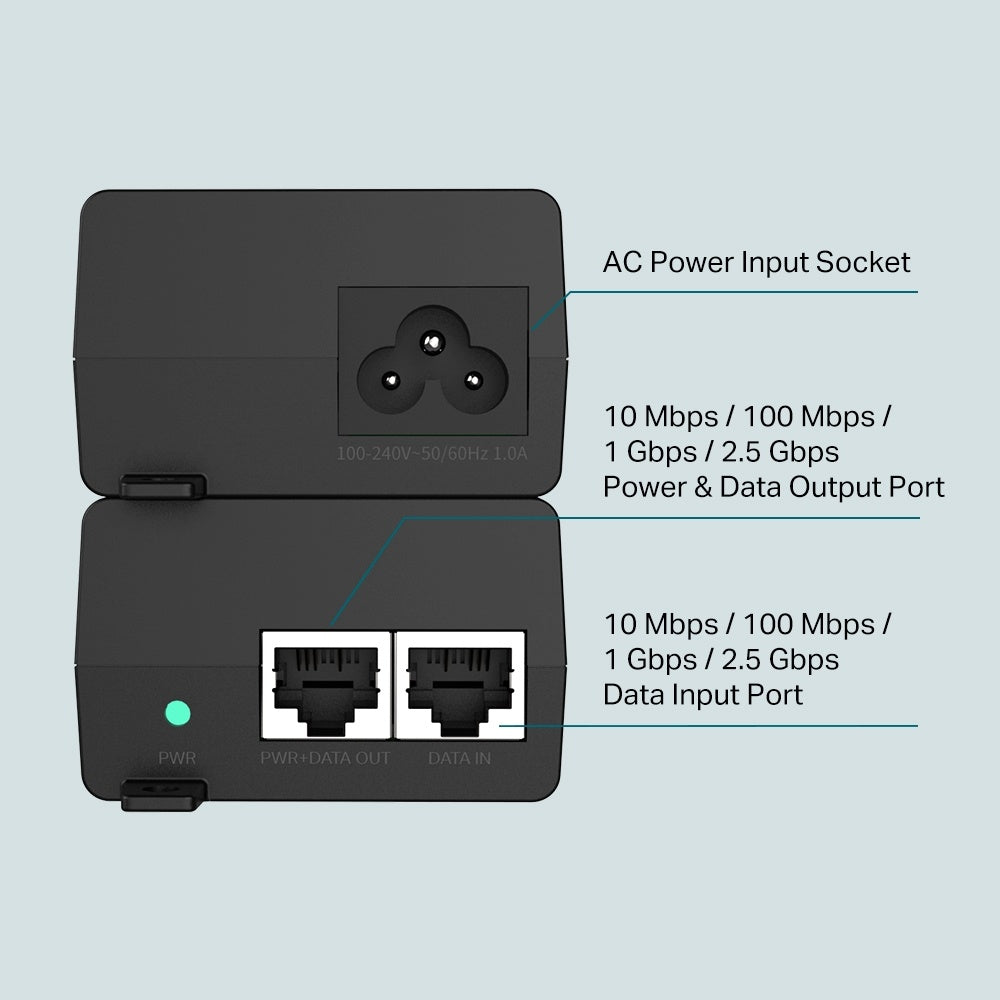 TP-LINK Omada 2.5G PoE+ Injector