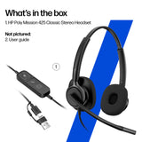 POLY MISSION 415 – Wired (USB-A) / Mono / Office – Head-band Headset
