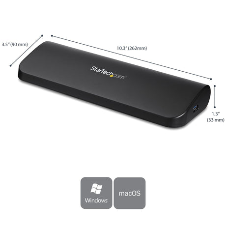 STARTECH Dual-Monitor Laptop Docking Station